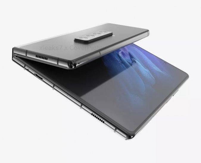 Состоялась утечка рендеров ожидаемого смартфона Samsung Galaxy Z Fold 3