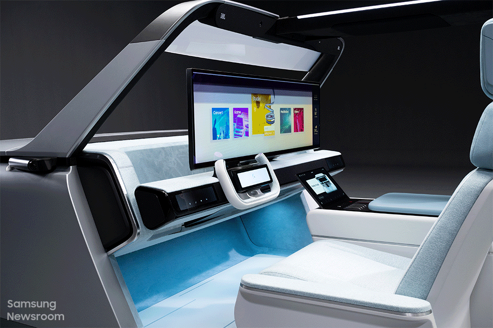 Digital Cockpit 2021: Samsung показала концепт системы для «умных» автомобилей будущего